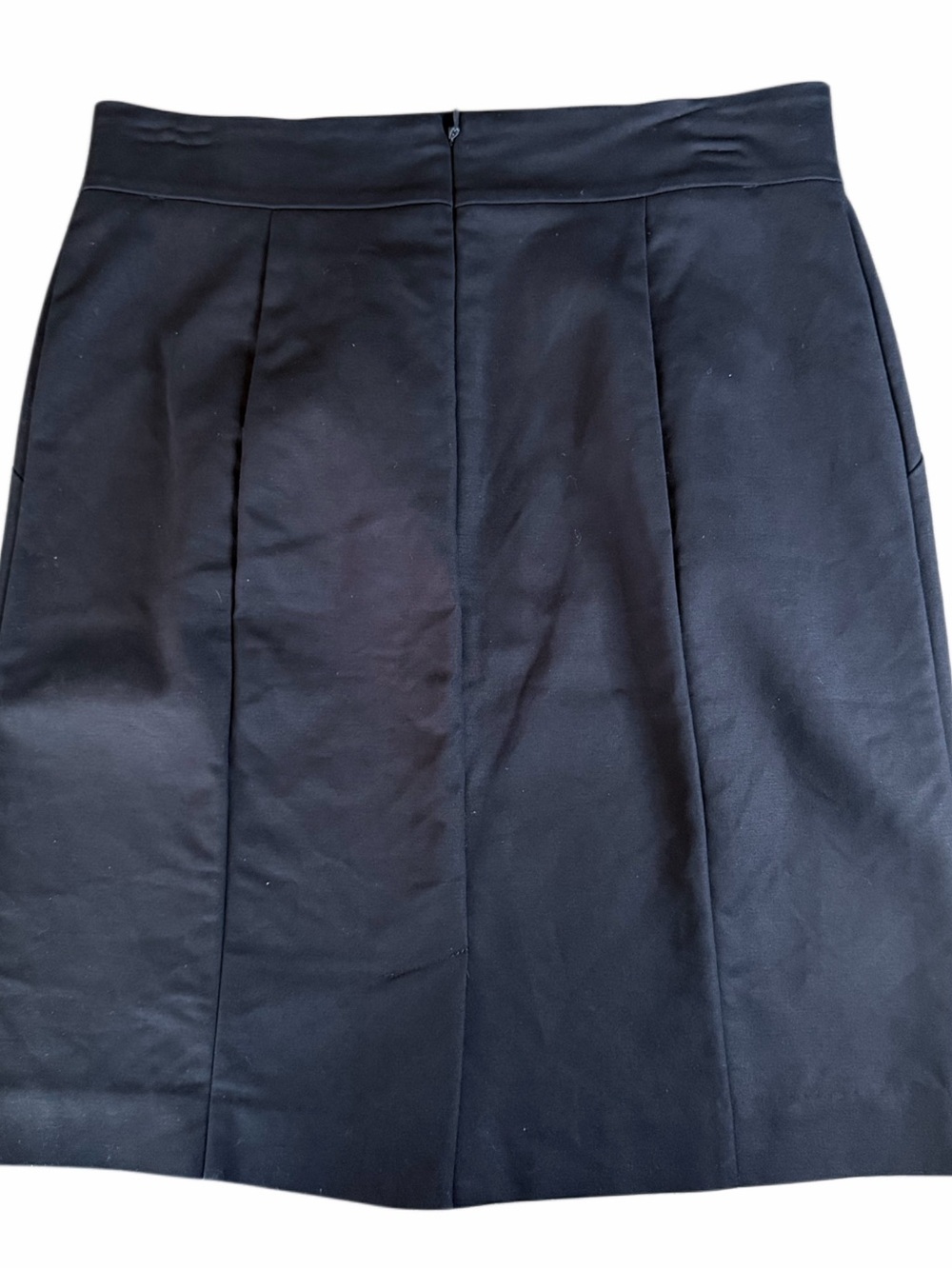 Worthington Womens Black Pencil Skirt 12P Petite Cotton Stretch Career Office